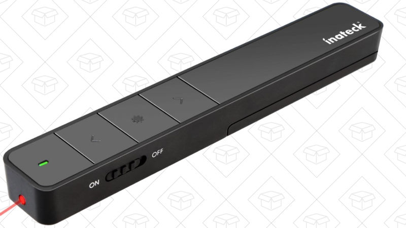 Inateck PowerPoint Remote, $8 with code U6SNPQ3L